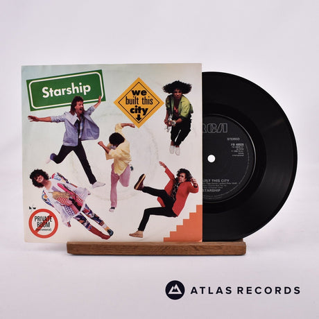 Starship We Built This City 7" Vinyl Record - Front Cover & Record
