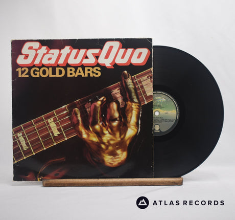 Status Quo 12 Gold Bars LP Vinyl Record - Front Cover & Record
