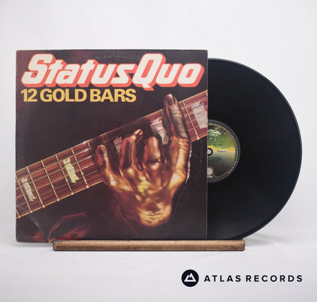 Status Quo 12 Gold Bars LP Vinyl Record - Front Cover & Record