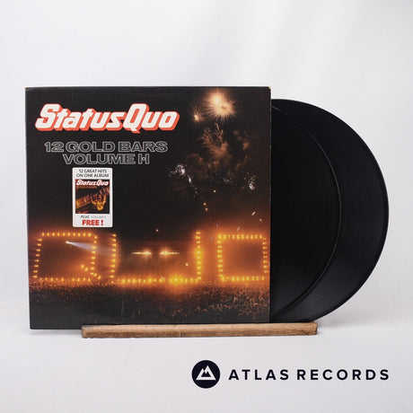 Status Quo 12 Gold Bars Volume 1+1 2 x LP Vinyl Record - Front Cover & Record