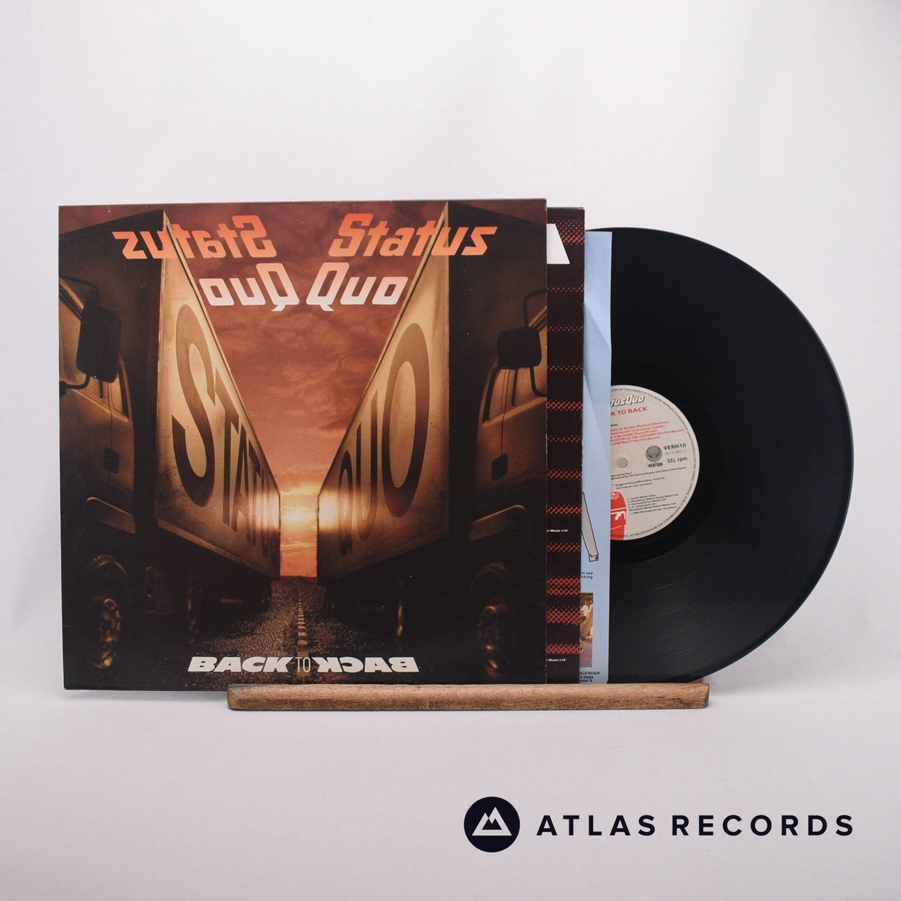 Status Quo Back To Back LP Vinyl Record - Front Cover & Record