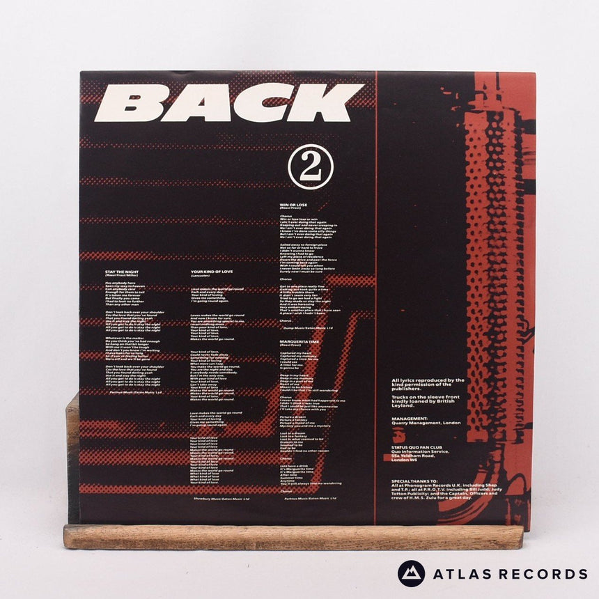 Status Quo - Back To Back - LP Vinyl Record - EX/EX