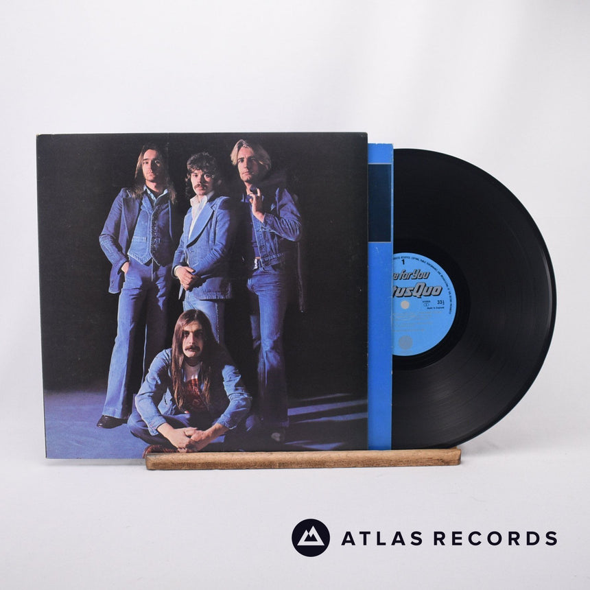 Status Quo Blue For You LP Vinyl Record - Front Cover & Record