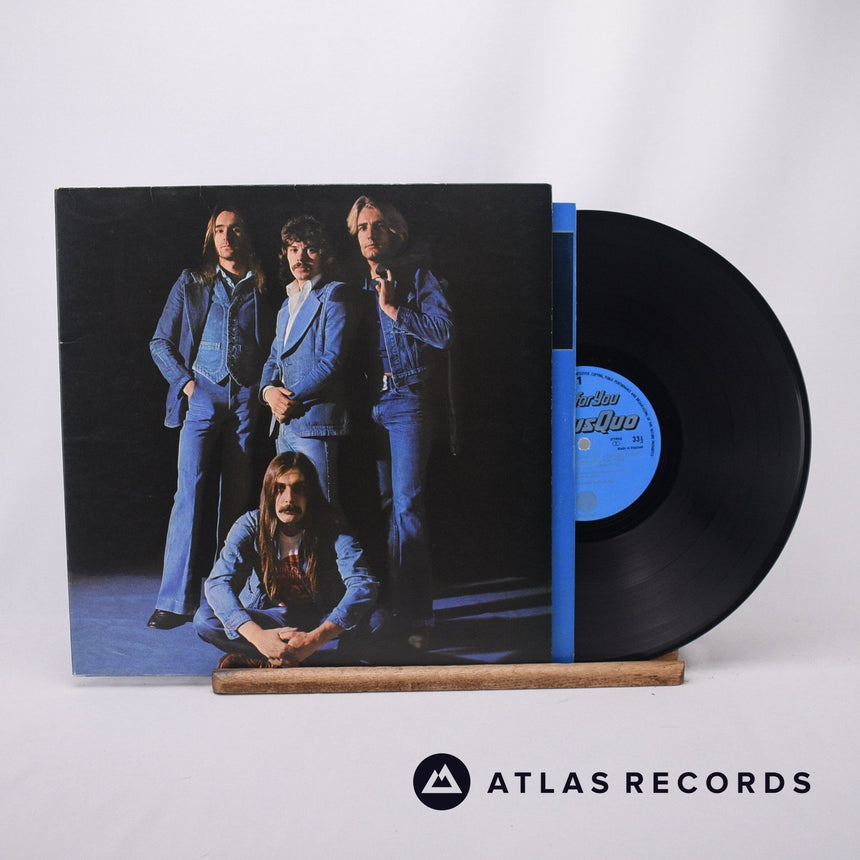 Status Quo Blue For You LP Vinyl Record - Front Cover & Record