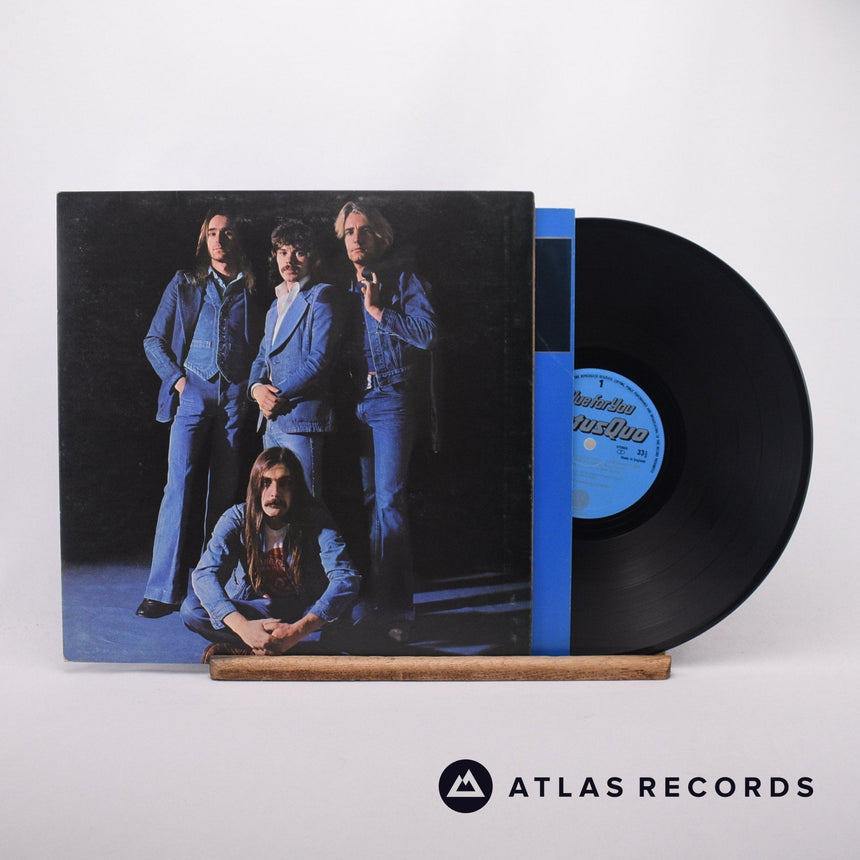 Status Quo Blue For You LP Vinyl Record - Front Cover & Record