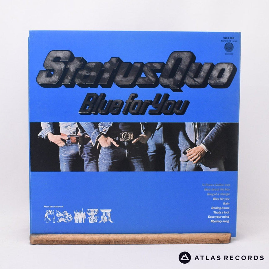 Status Quo - Blue For You - Embossed Sleeve Gatefold LP Vinyl Record - NM/NM