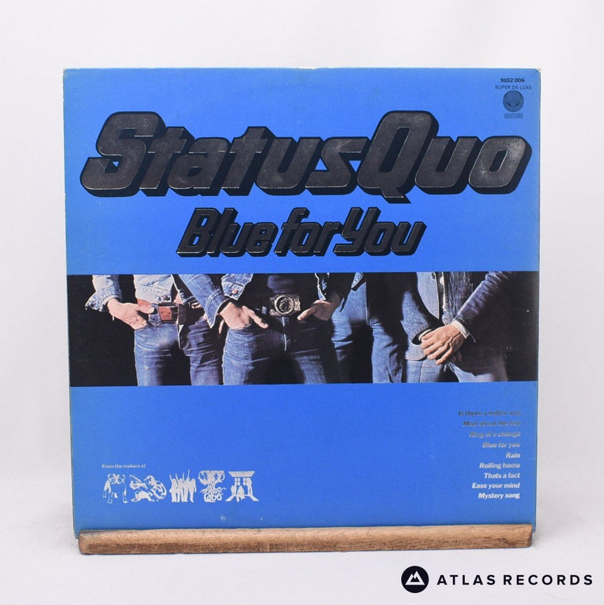 Status Quo - Blue For You - Embossed Sleeve Gatefold LP Vinyl Record - VG+/VG+
