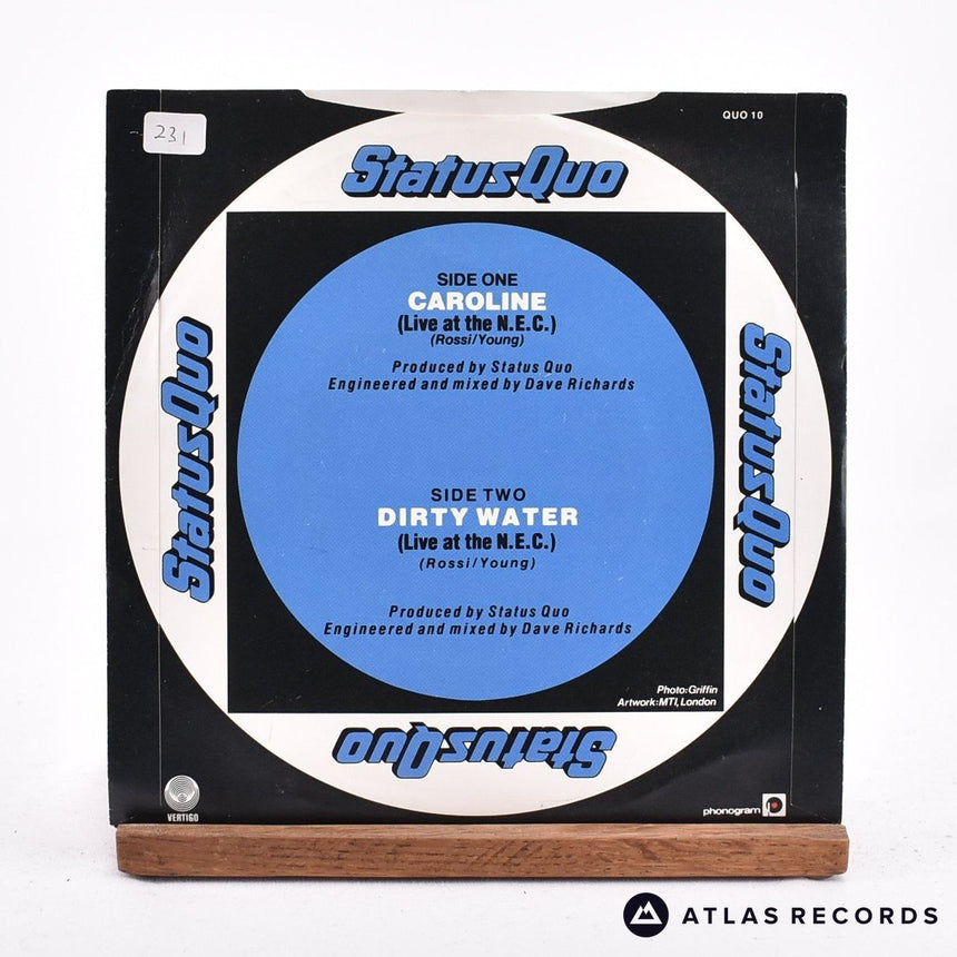Status Quo - Caroline - 7" Vinyl Record - VG+/VG+