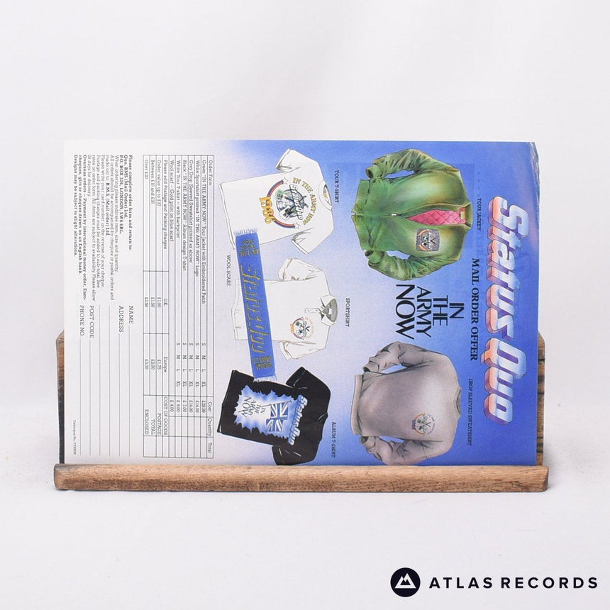 Status Quo - In The Army Now - Insert A//1 B//2 LP Vinyl Record - EX/EX