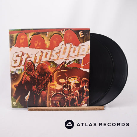 Status Quo Live 2 x LP Vinyl Record - Front Cover & Record