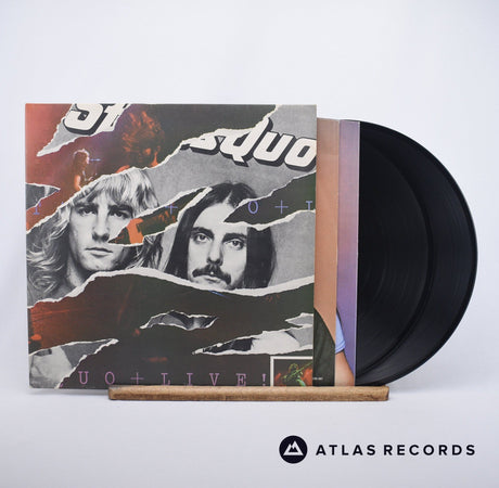Status Quo Live 2 x LP Vinyl Record - Front Cover & Record