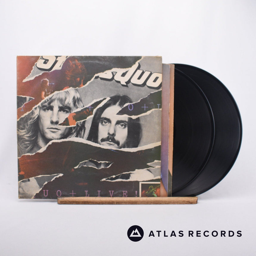 Status Quo Live 2 x LP Vinyl Record - Front Cover & Record