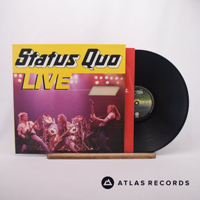 Status Quo Live At The N.E.C. LP Vinyl Record - Front Cover & Record