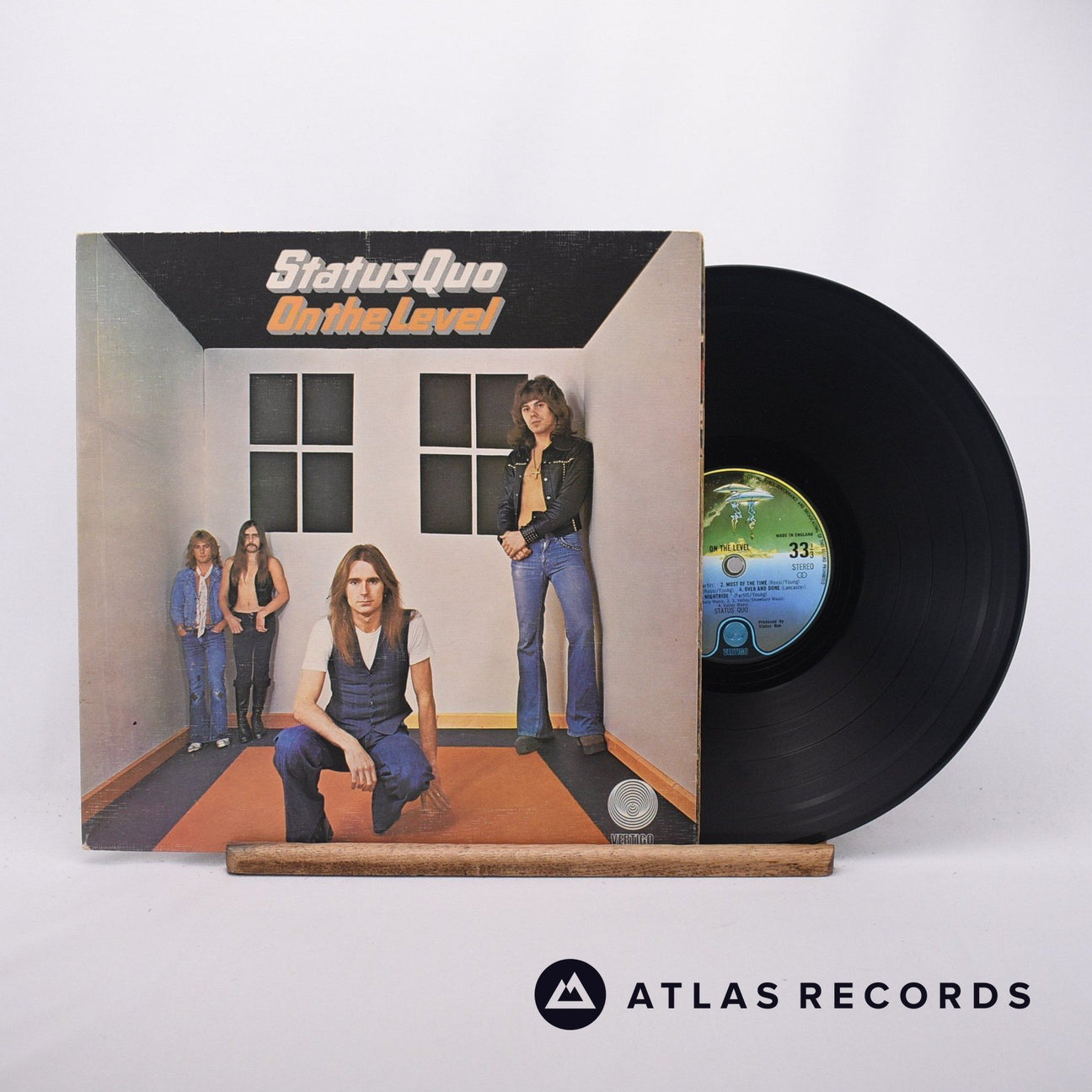 Status Quo On The Level LP Vinyl Record - Front Cover & Record