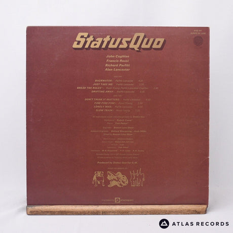 Status Quo - Quo - Lyric Sheet 1Y 2Y LP Vinyl Record - VG+/VG+