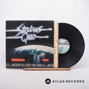 Status Quo Rockin' All Over The World LP Vinyl Record - Front Cover & Record