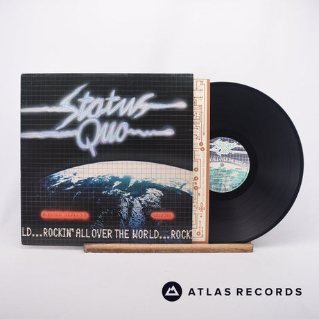 Status Quo Rockin' All Over The World LP Vinyl Record - Front Cover & Record