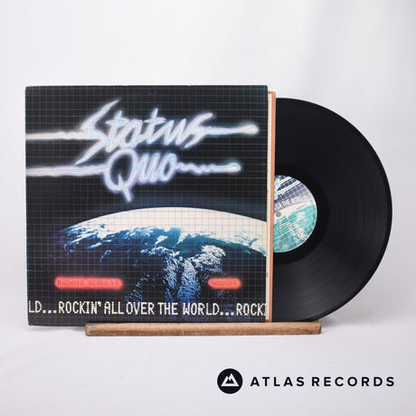 Status Quo Rockin' All Over The World LP Vinyl Record - Front Cover & Record