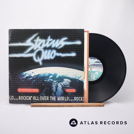 Status Quo Rockin' All Over The World LP Vinyl Record - Front Cover & Record