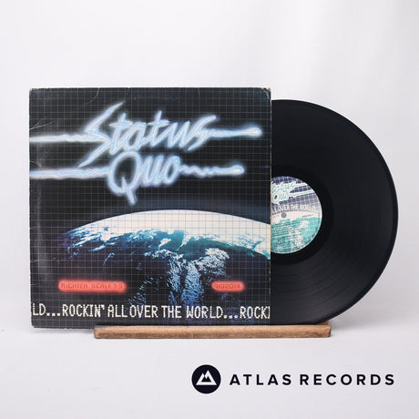 Status Quo Rockin' All Over The World LP Vinyl Record - Front Cover & Record