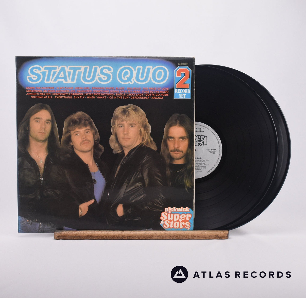 Status Quo Status Quo - Super Stars Double LP Vinyl Record - Front Cover & Record