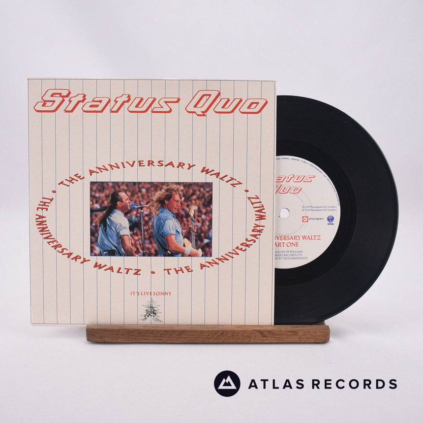Status Quo The Anniversary Waltz 7" Vinyl Record - Front Cover & Record