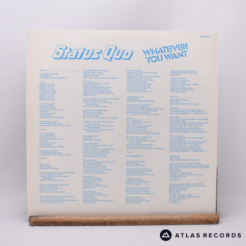 Status Quo - Whatever You Want - LP Vinyl Record - NM/EX