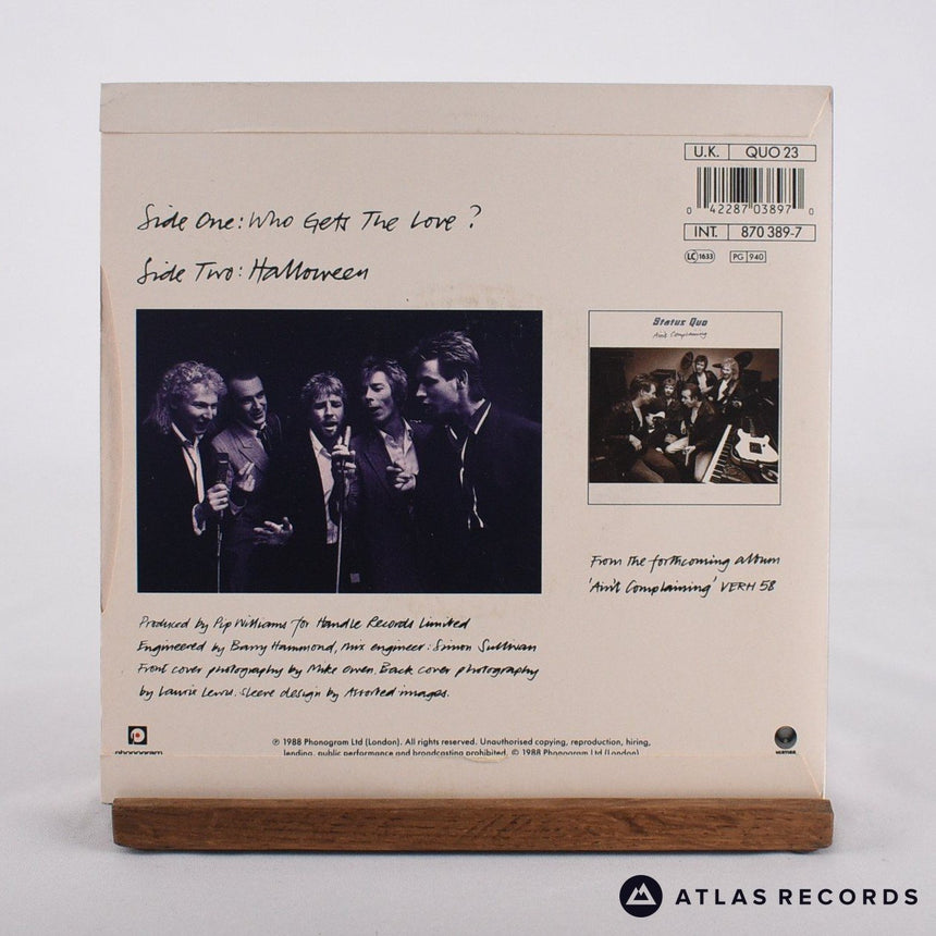 Status Quo - Who Gets The Love? - 7" Vinyl Record - EX/EX