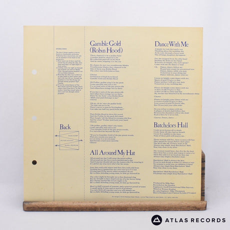 Steeleye Span - All Around My Hat - Lyric Sheet LP Vinyl Record - EX/EX
