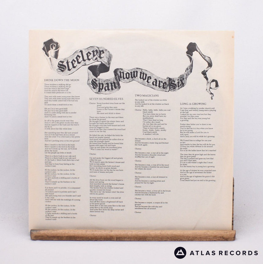Steeleye Span - Now We Are Six - LP Vinyl Record - EX/EX