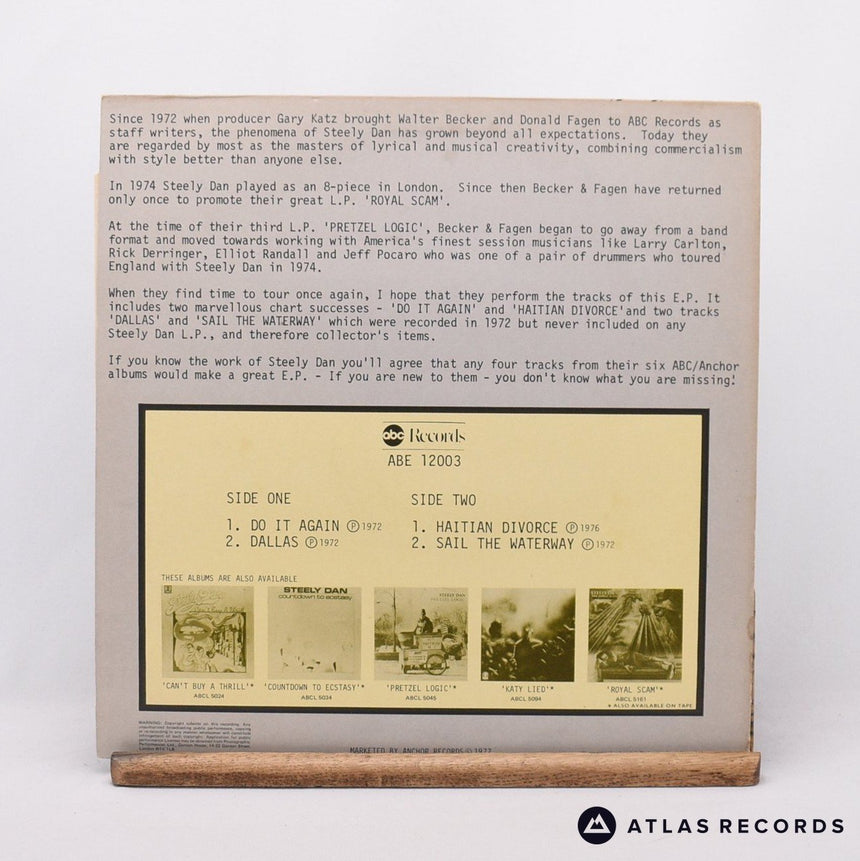 Steely Dan - Four Tracks From Steely Dan - 12" Vinyl Record - VG+/EX