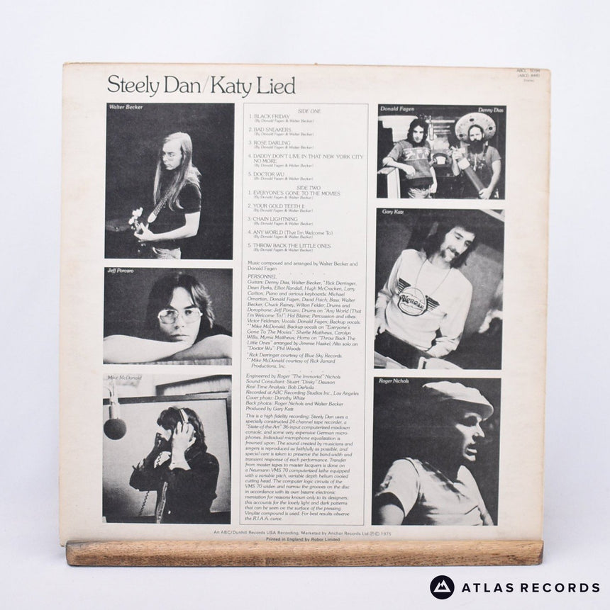 Steely Dan - Katy Lied - Repress A4 B-3 LP Vinyl Record - EX/EX