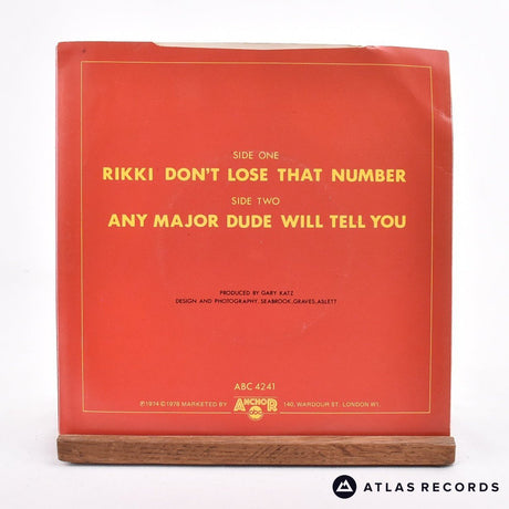 Steely Dan - Rikki Don't Lose That Number - 7" Vinyl Record - VG+/VG+