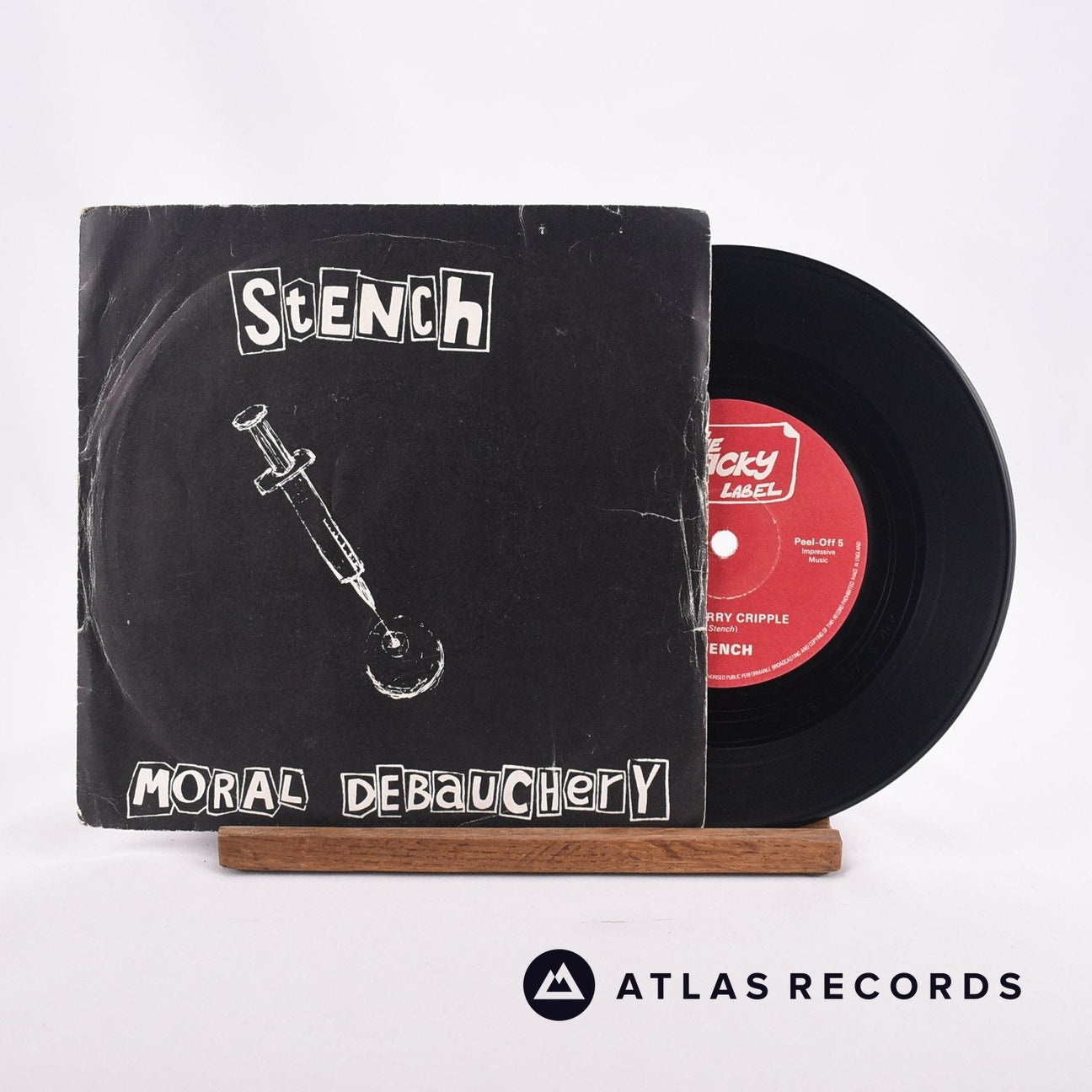 Stench Moral Debauchery 7" Vinyl Record - Front Cover & Record
