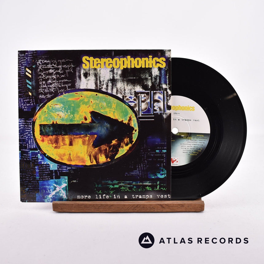 Stereophonics More Life In A Tramps Vest 7" Vinyl Record - Front Cover & Record