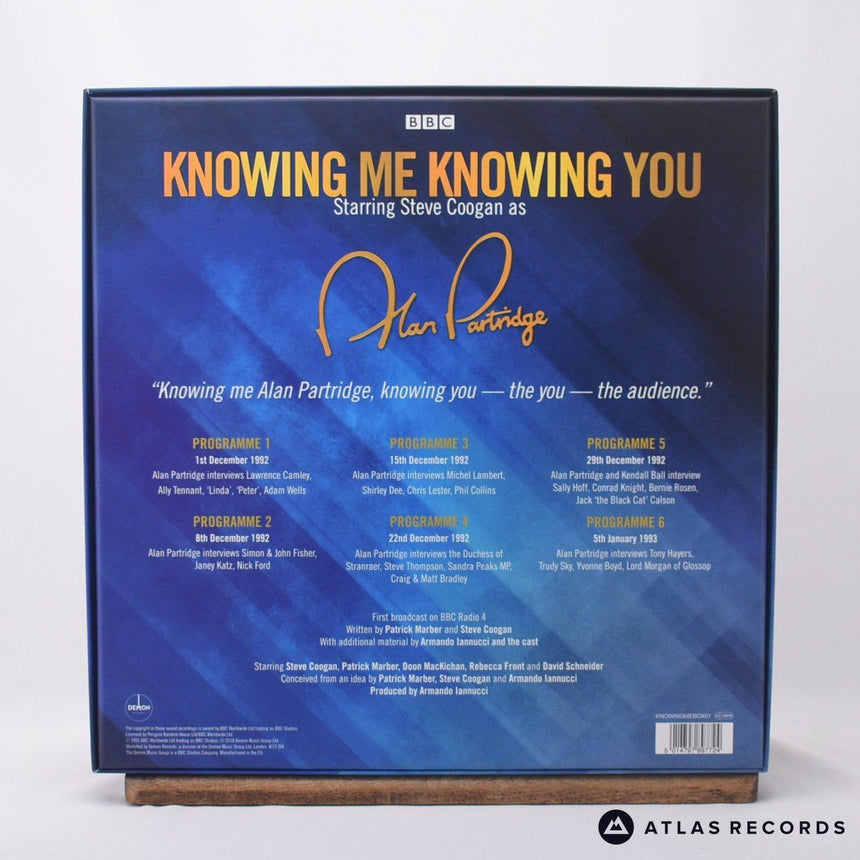 Steve Coogan - Knowing Me Knowing You - 180G 3 x LP Box Set Vinyl Record - NM/NM