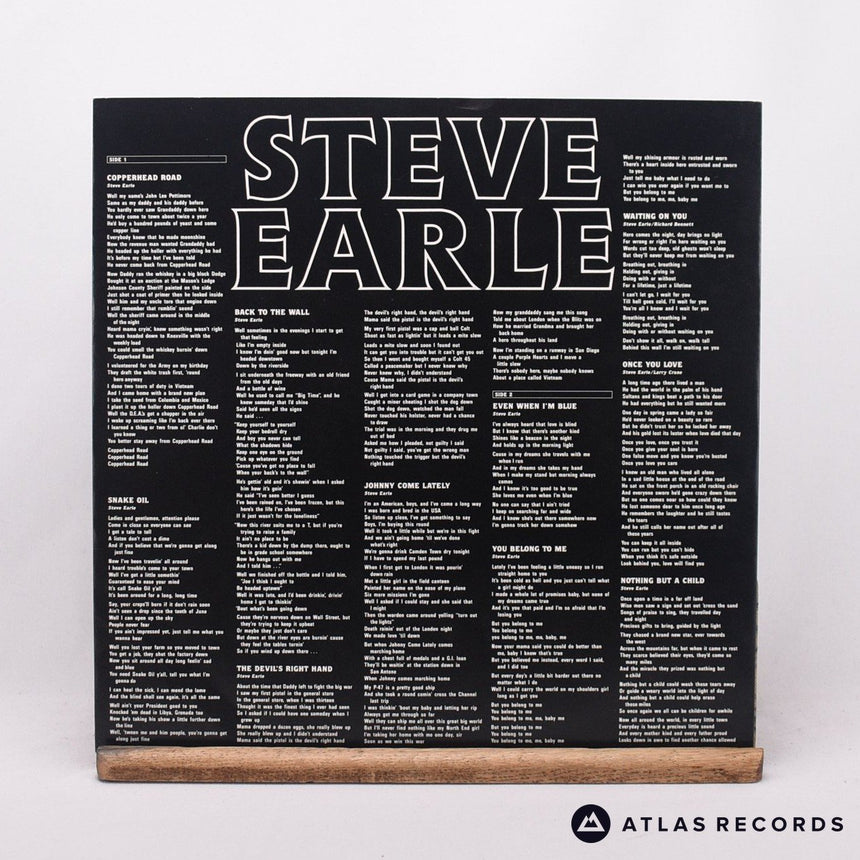 Steve Earle - Copperhead Road - LP Vinyl Record - VG+/VG+