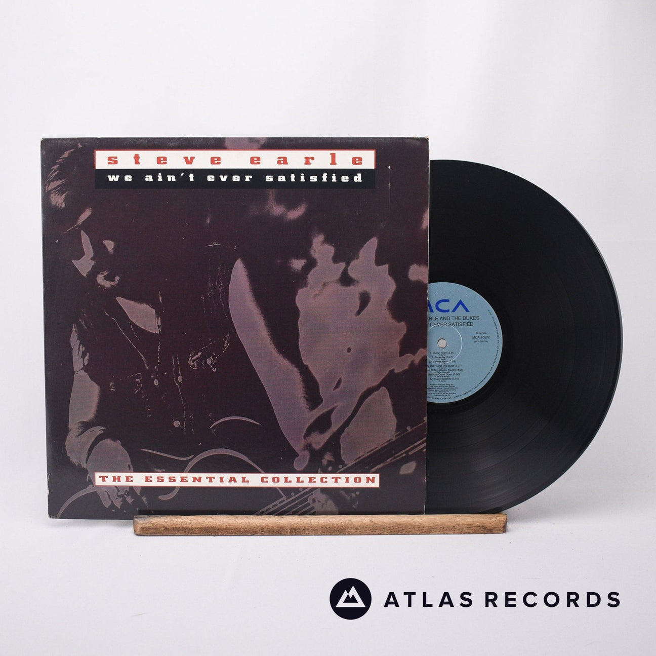 Steve Earle We Ain’t Ever Satisfied LP Vinyl Record - Front Cover & Record