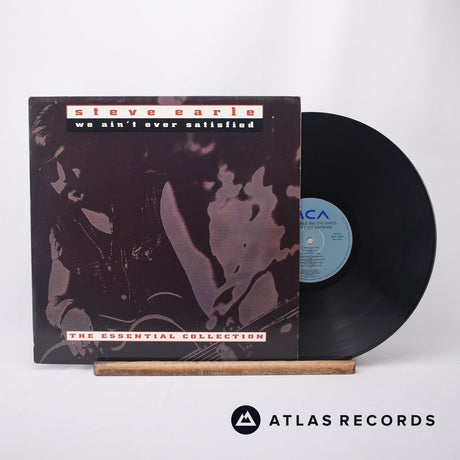 Steve Earle We Ain’t Ever Satisfied LP Vinyl Record - Front Cover & Record
