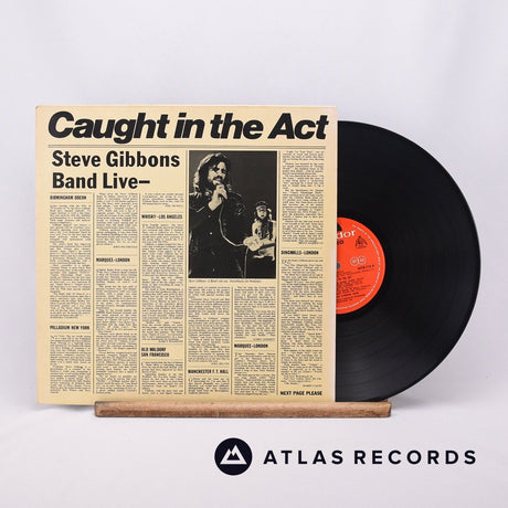 Steve Gibbons Band Caught In The Act LP Vinyl Record - Front Cover & Record