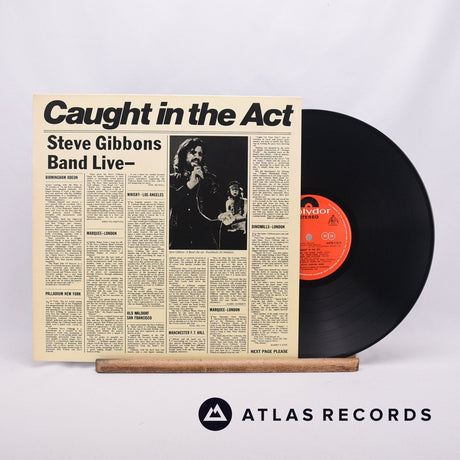 Steve Gibbons Band Caught In The Act LP Vinyl Record - Front Cover & Record