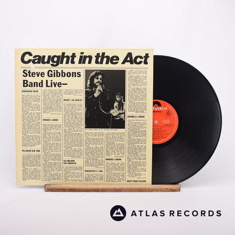 Steve Gibbons Band Caught In The Act LP Vinyl Record - Front Cover & Record