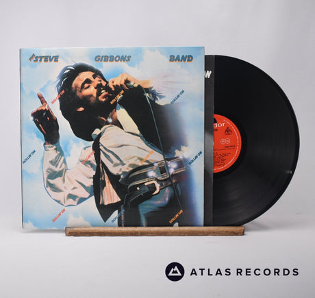 Steve Gibbons Band Rollin' On LP Vinyl Record - Front Cover & Record