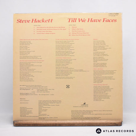Steve Hackett - Till We Have Faces - LP Vinyl Record - VG+/EX
