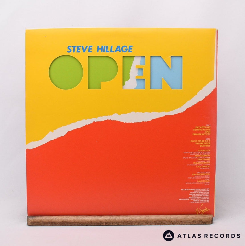 Steve Hillage - Open - Die-Cut Sleeve LP Vinyl Record - VG+/EX