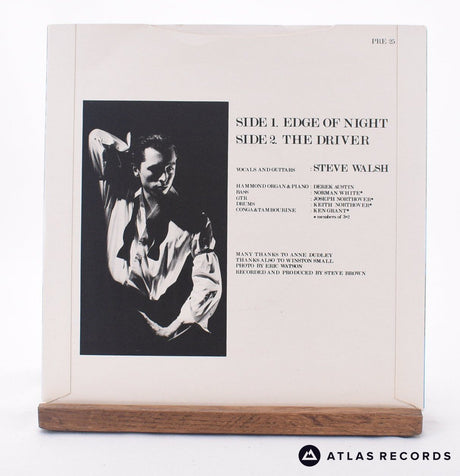 Steve Walsh - Edge Of Night - 7" Vinyl Record - EX/NM