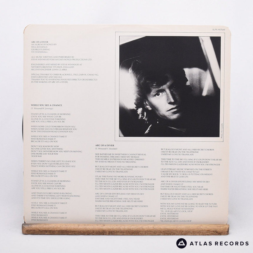 Steve Winwood - Arc Of A Diver - LP Vinyl Record - EX/EX