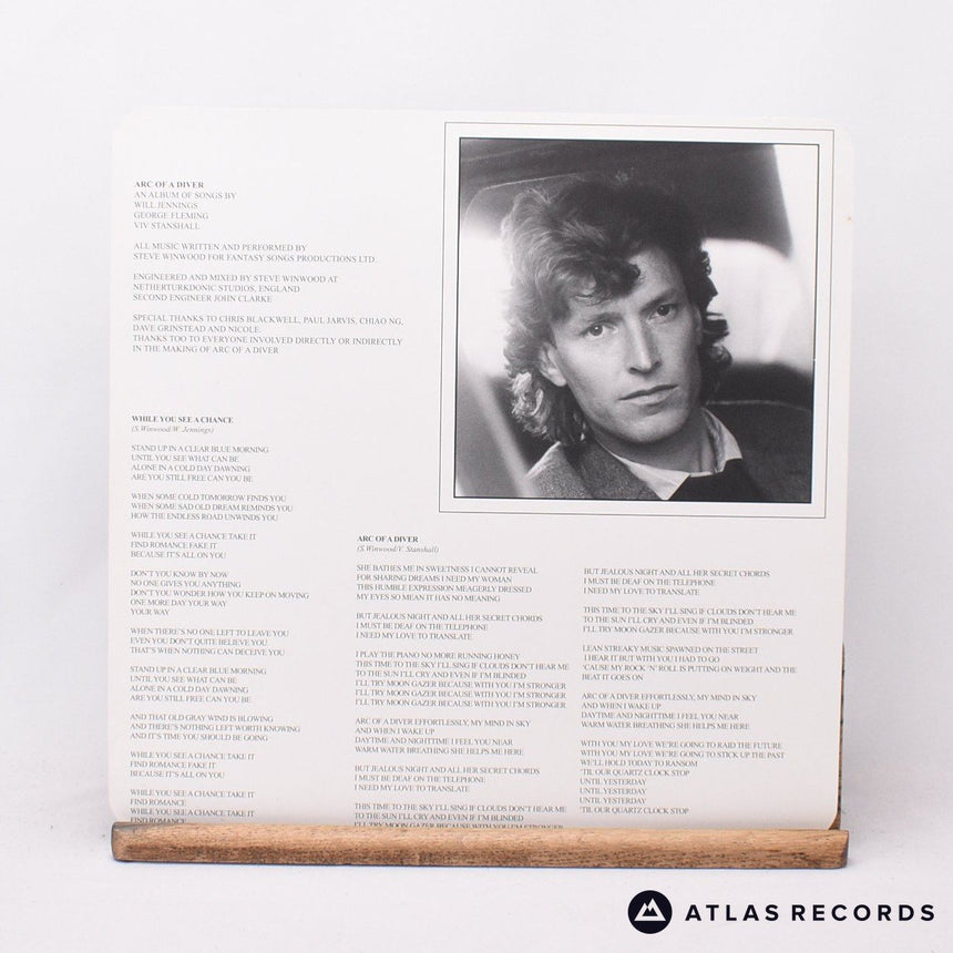 Steve Winwood - Arc Of A Diver - 180G 1A 1B LP Vinyl Record - EX/EX
