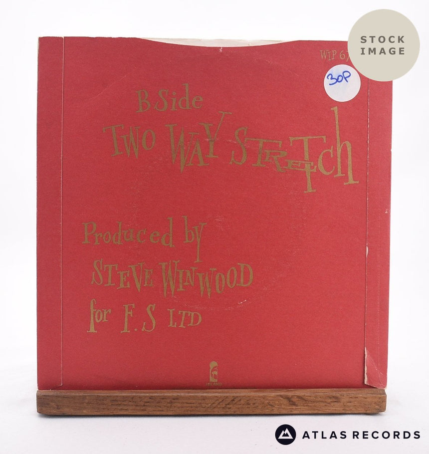 Steve Winwood There's A River 7" Vinyl Record - Reverse Of Sleeve