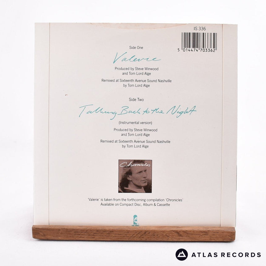 Steve Winwood - Valerie - 7" Vinyl Record - VG+/NM